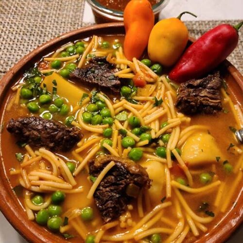 Receta Aji de fideo