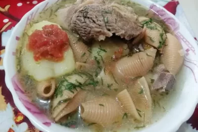 Receta sopita de fideo Boliviano